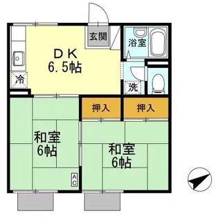 コーポ上本町【1階】の間取り