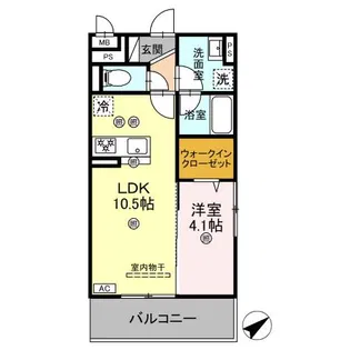 レーヴィア【3階】の間取り