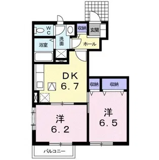 セードル シャンMHS A【1階】の間取り