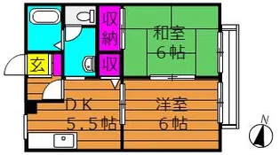 サンシャイン【E111号室号室】の間取り