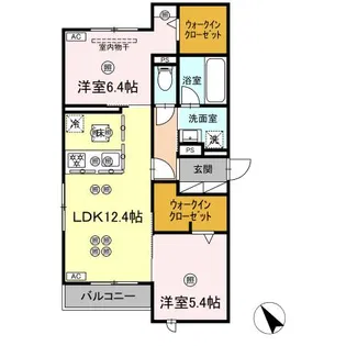SoHo Terrace Kurashiki【1階】の間取り