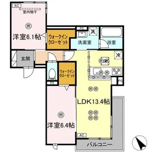 SoHo Terrace Kurashiki【1階】の間取り