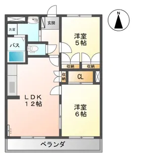 マーキュリーⅤ【2階】の間取り