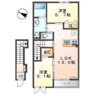 グレース【2階】の間取り