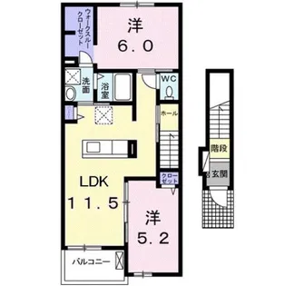 キャッスル C【2階】の間取り