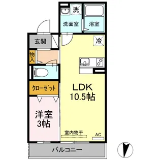 メゾン・ド・キャトルV【2階】の間取り