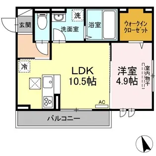 オルテンシア【1階】の間取り