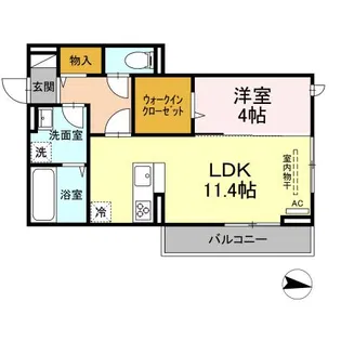 リバーサイドT【3階】の間取り