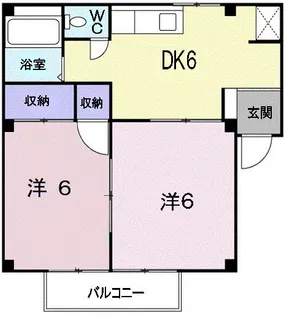 サンライズビレッジ【1階】の間取り