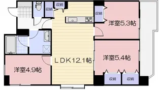 両備グレースマンション医大西【3階】の間取り