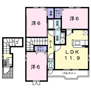 スマイル辻【2階】の間取り