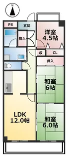 NORN2稲本【206号室】の間取り