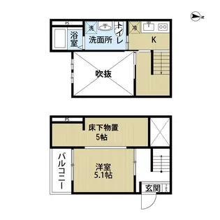 アーバンレックス名古屋南【201号室】の間取り