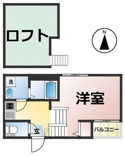 ネオメゾナ津賀田【203号室】の間取り