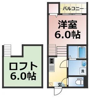 リバーサイド露橋【101号室】の間取り