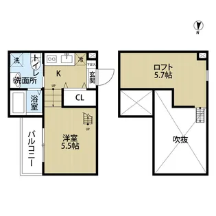 Rich hill SUWA【203号室】の間取り