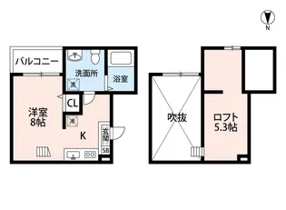 シャンティ中島【2階】の間取り
