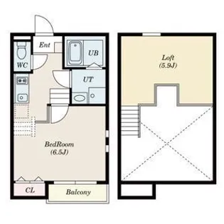 Creo中村公園参番館【201号室】の間取り