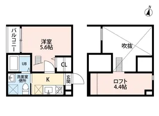 カーサベル稲生【101号室】の間取り