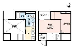 REFINED TASTE 三吉【1階】の間取り