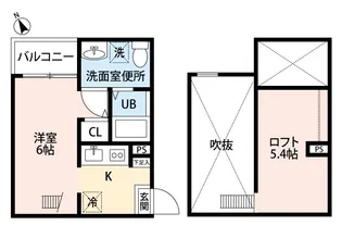 スワンコート【2階】の間取り