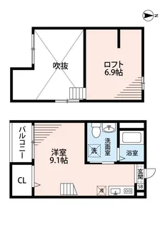 LUCE【201号室】の間取り