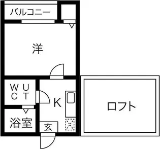 コンパートハウス高畑【203号室】の間取り
