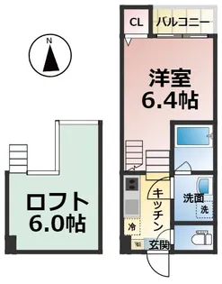 パークシティ新瑞橋【102号室】の間取り