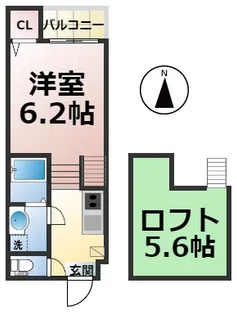 キララハイツ【102号室】の間取り