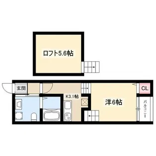 Il mare【202号室】の間取り