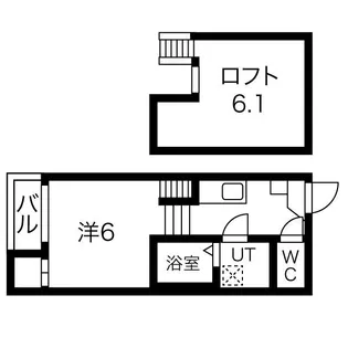BLUE GARDEN【102号室】の間取り