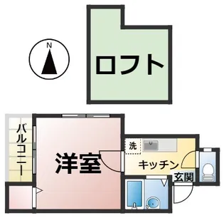 レジデンス本陣【101号室】の間取り