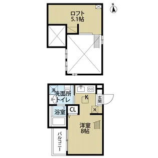CozyLoft【203号室】の間取り