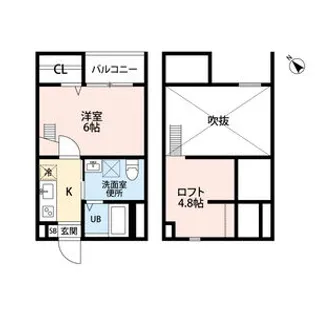 ブドワール塩池【203号室】の間取り