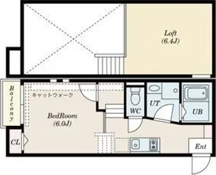 Chaton高畑【205号室】の間取り