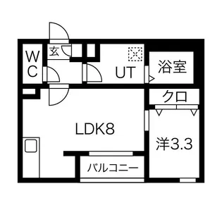メイクスR道徳公園I【2階】の間取り