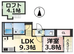 グランド ソレーユ【201号室】の間取り