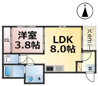 アルファート白金【302号室】の間取り