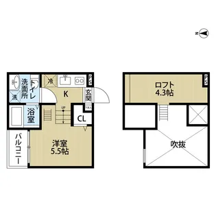 プランドールN【102号室】の間取り