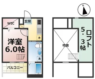 HACK HOUSE長良町【103号室】の間取り