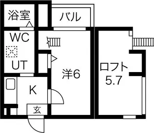 アペラシオン【203号室】の間取り