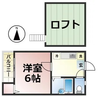 Kspace東別院【202号室】の間取り