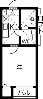 エスポワール本陣【205号室】の間取り