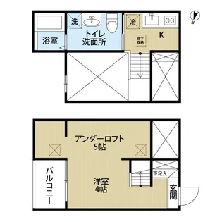 シェルト氷室【205号室】の間取り