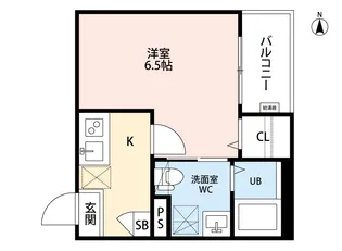 CRASTINE弥生町B棟【103号室】の間取り