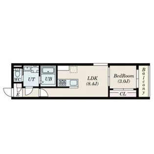 Delica本笠寺【2階】の間取り