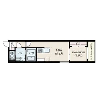 Delica本笠寺【301号室】の間取り