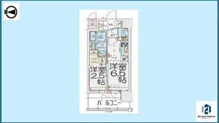 エステムコート名古屋サウスプレミオ【7階】の間取り