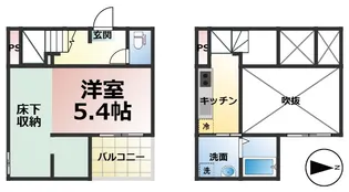 Classe上流【101号室】の間取り