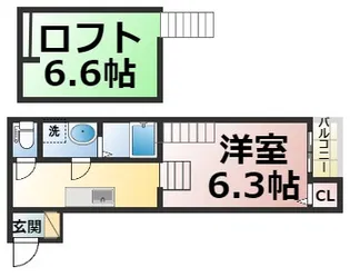 La Speranza神宮西【104号室】の間取り